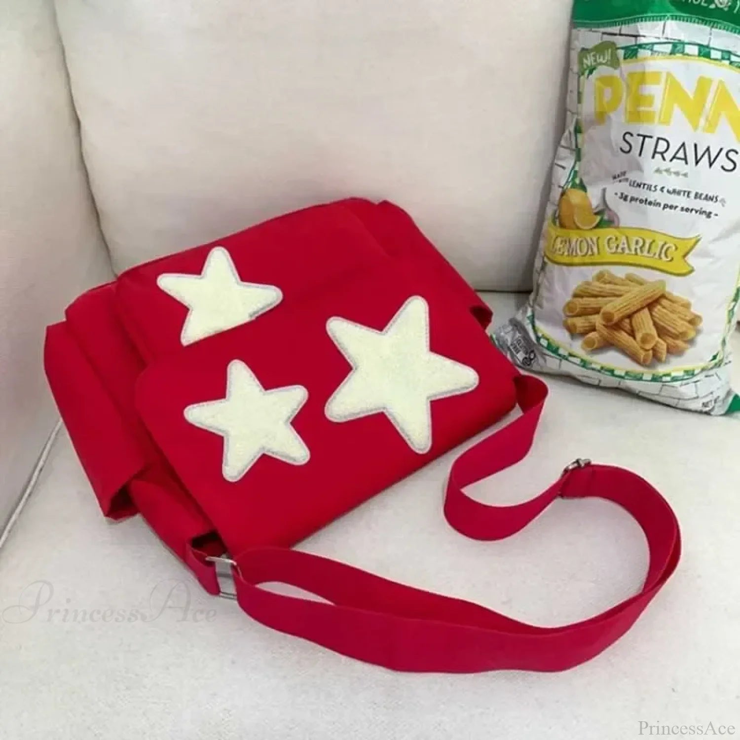 Star Pattern Y2K Casual Tote Shoulder Crossbody Red crossbody-250126