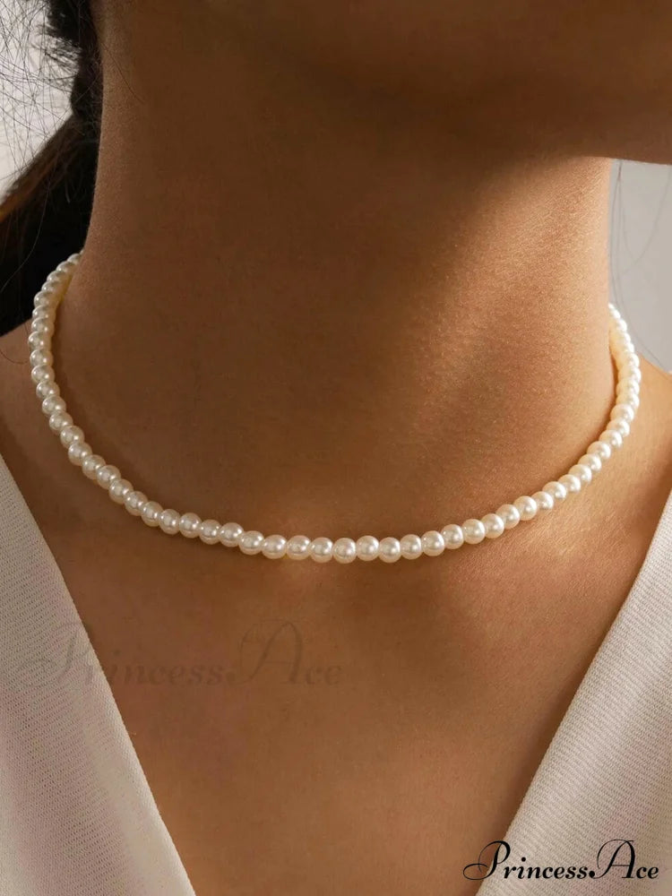 Starlight Charming Pearl Necklace White / One Size Necklaces