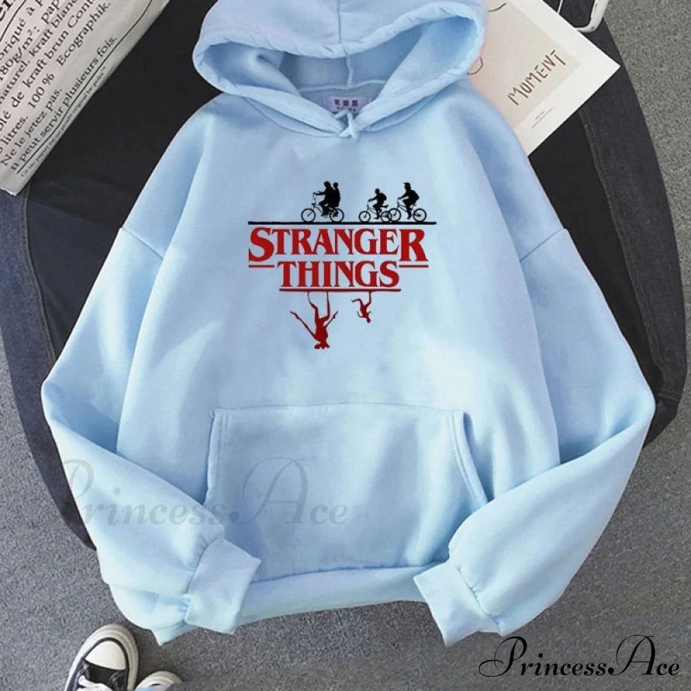 Stranger Things Anime Print Hoodies Sweatshirts & Hoodies-L