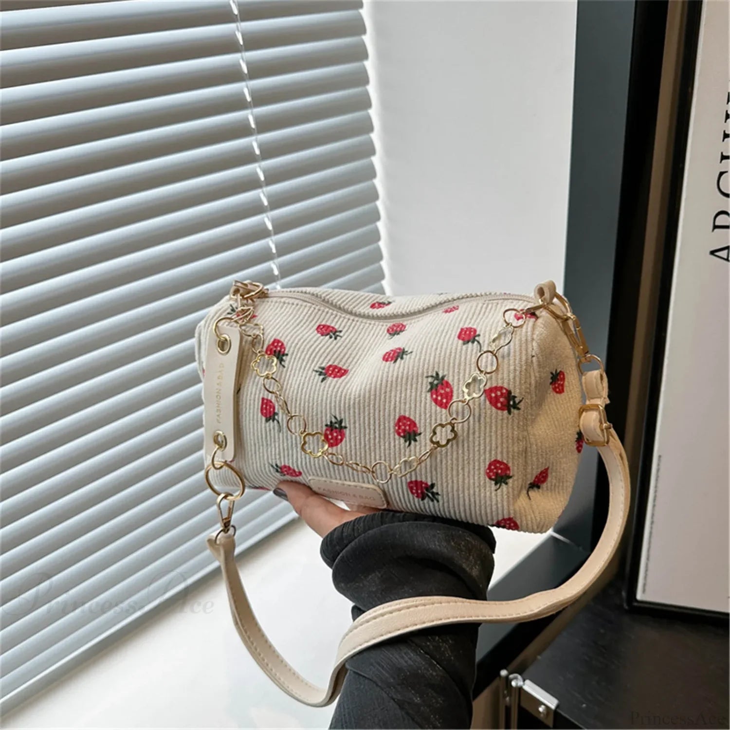 Strawberry Corduroy Mini Crossbody crossbody-250126