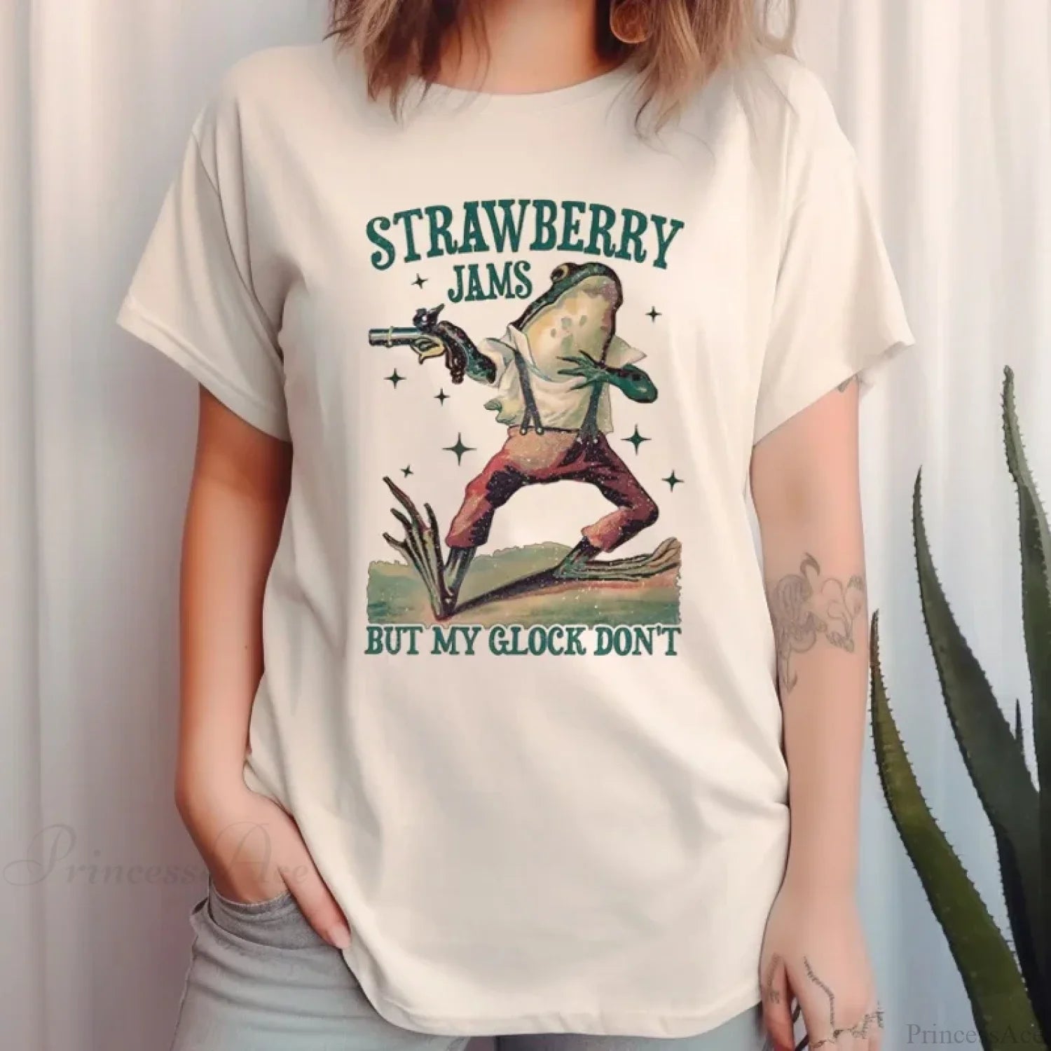 Strawberry Jams Meme T-shirt Khaki / S t-shirt-250223