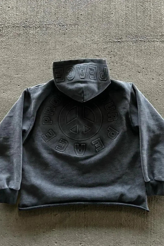 Street Style Alphabet Hoodie