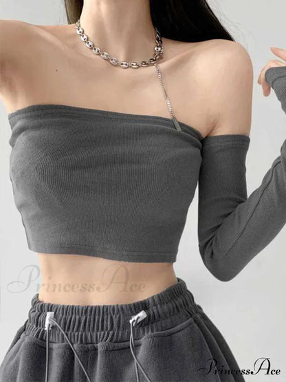 Streetwear Sexy Camis Tube Summer Skinny Harajuku Crop Top