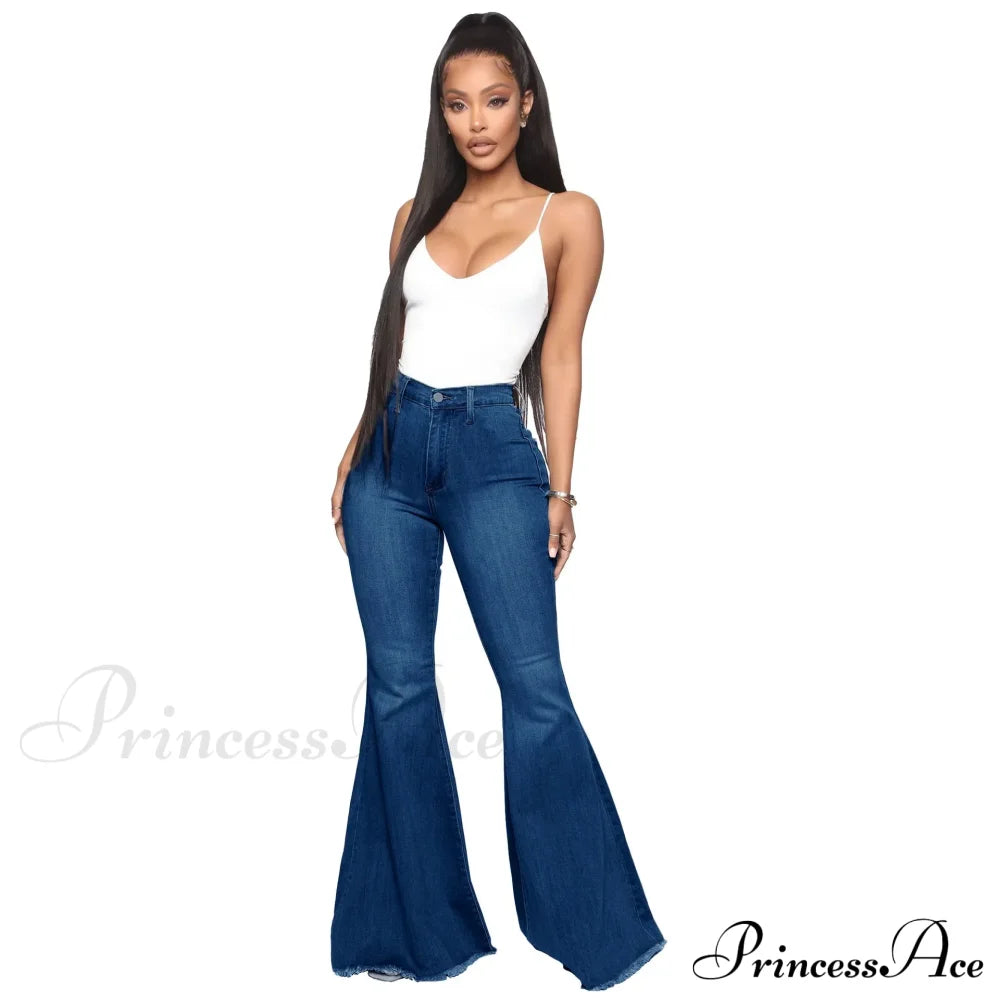 Stretch Slim Flare For Women Pink Bell Bottom 2024 High Waist Skinny Boot-Cut Denim Woman Jean