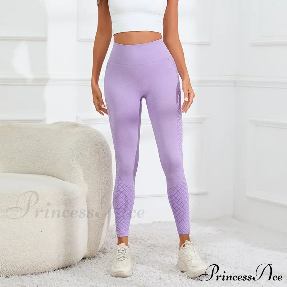 Striped High Waist Hip Lifting Knitting Legging