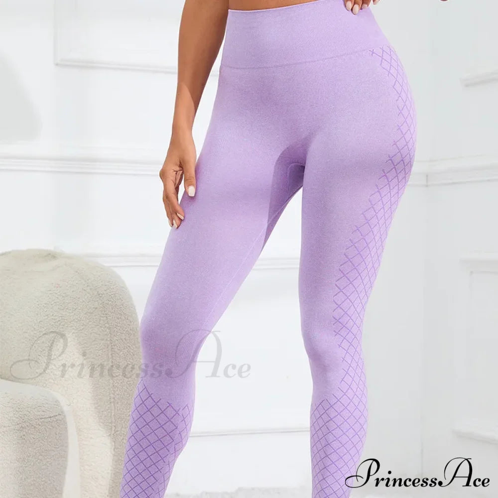 Striped High Waist Hip Lifting Knitting Legging