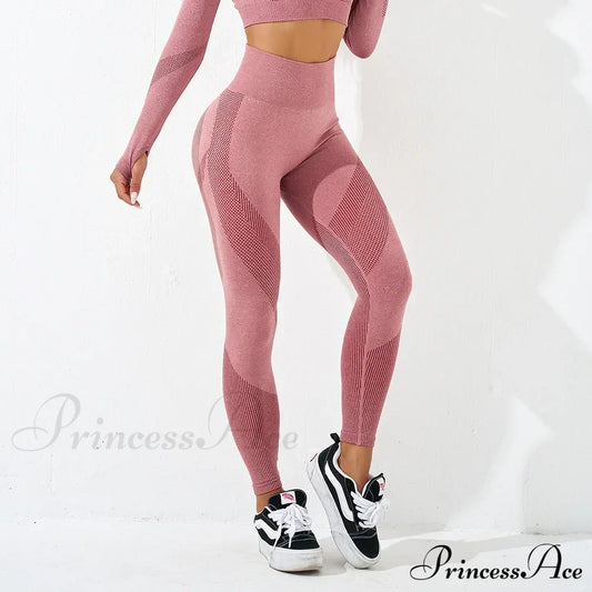 Striped High Waist Workout Elastic Fitness Legging