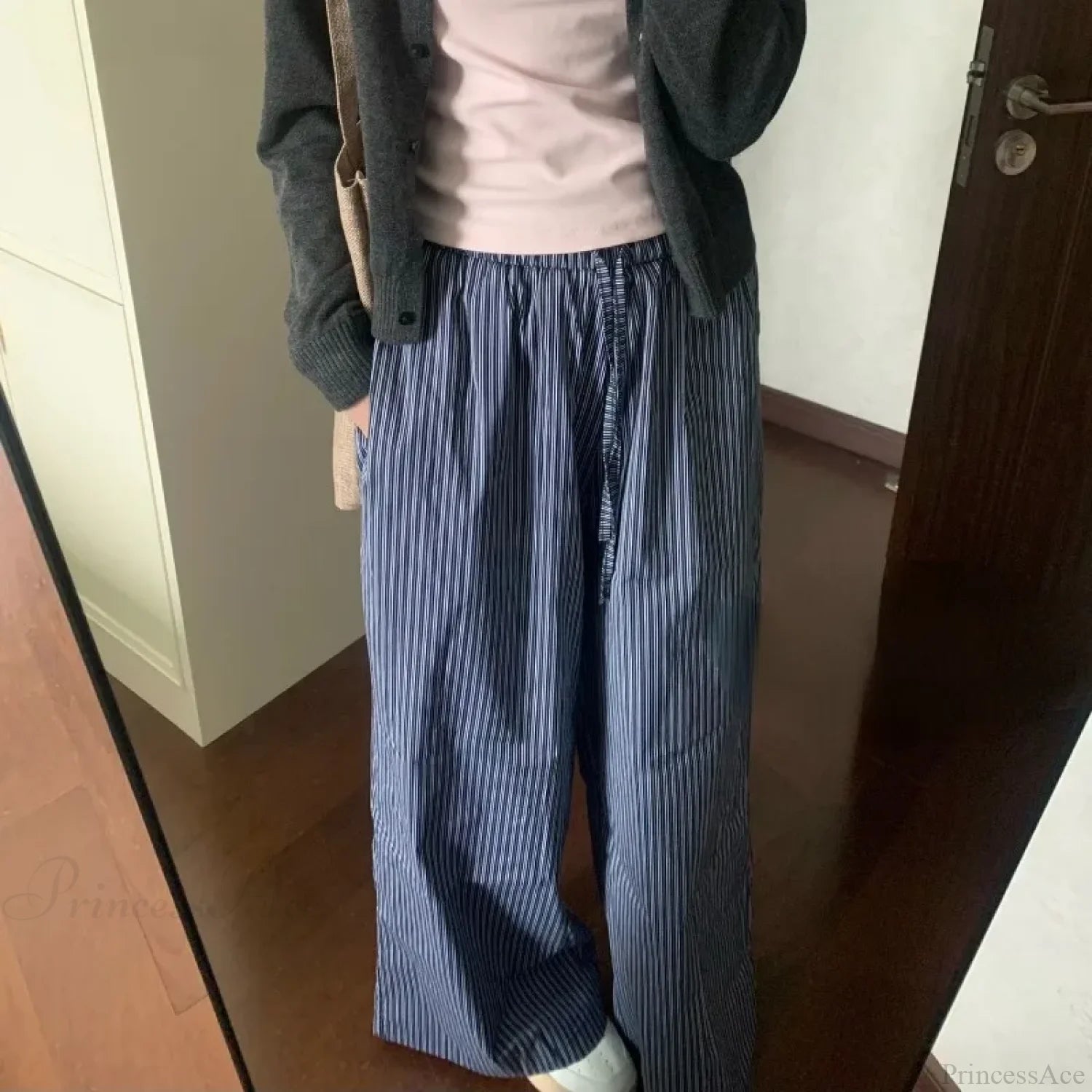 Striped Y2K Women Casual Elastic Pants