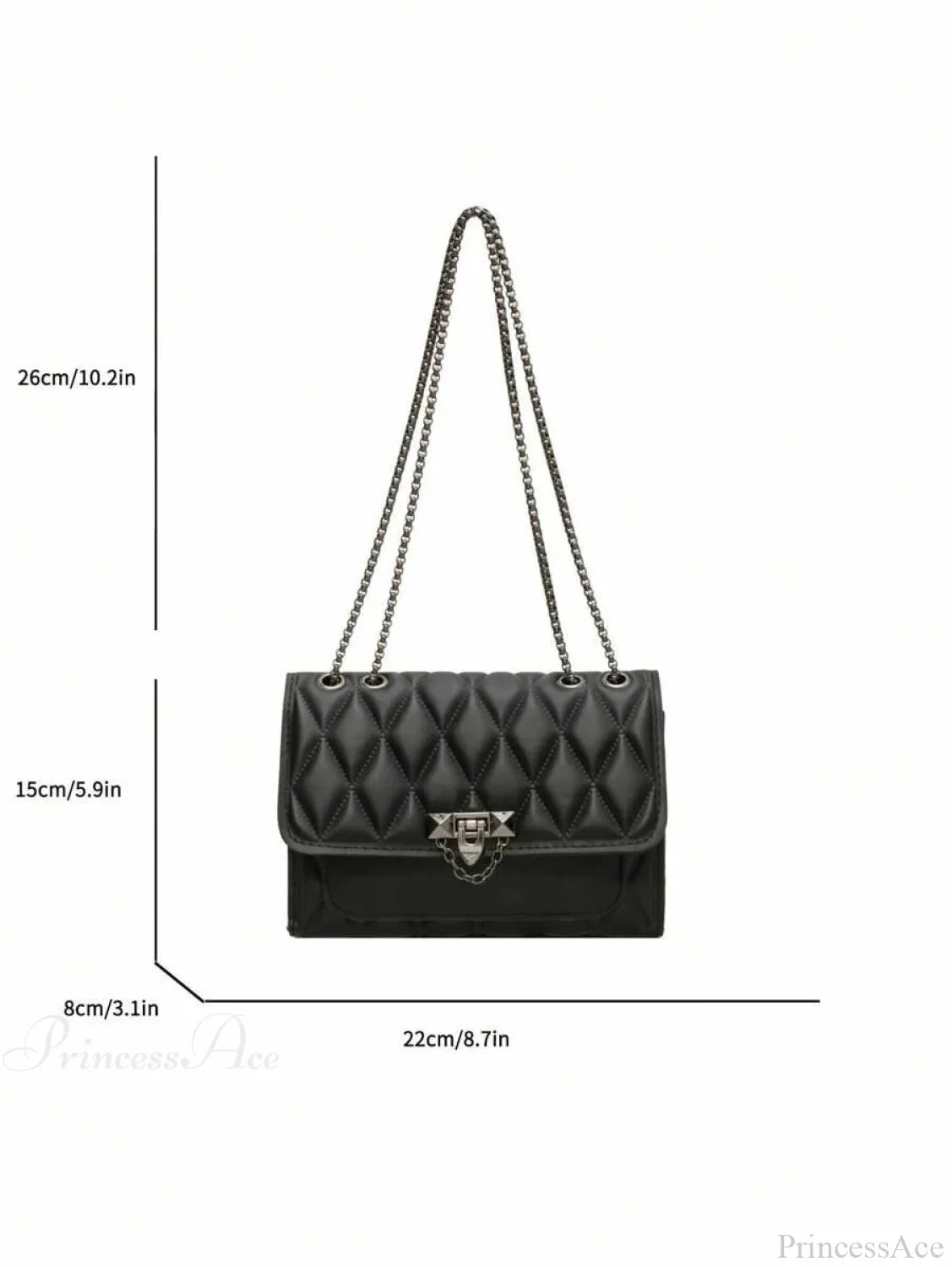 Stylish Diamond Grid Crossbody Shoulder Bag shoulder-250126