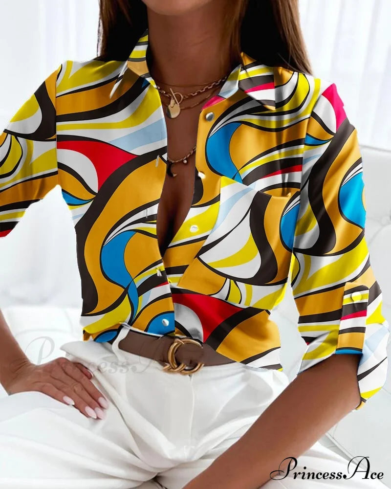 Stylish Katniss Blouse Yellow / S Tops & Blouses