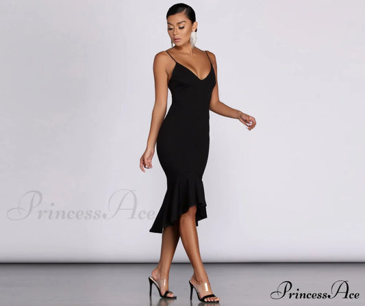 Such A Stylish Classic Midi Dress Dressy Dresses