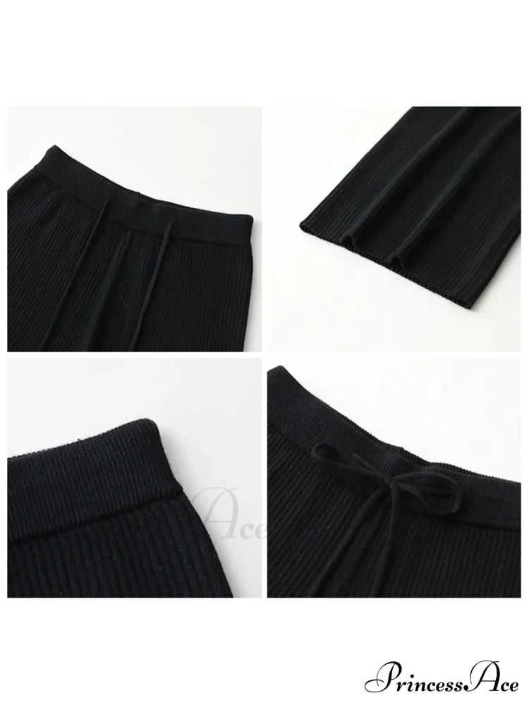 Summer Cotton Linen Wide Leg Full Length Casual Loose Waist Pants