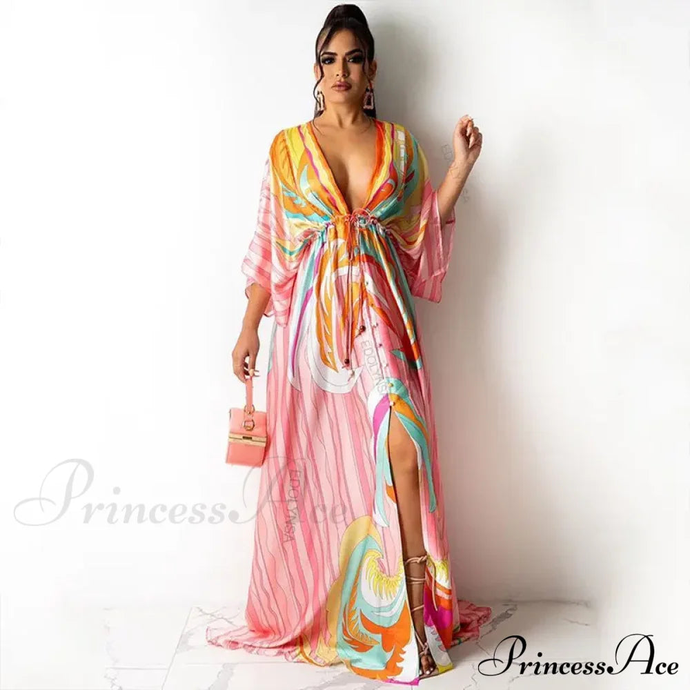 Summer Elegant Gorgeous Printing Long Party Boho Dress