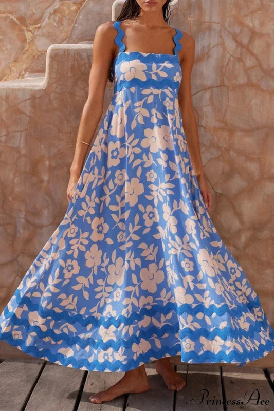 Summer Holiday Elegant Vintage Sling Long Maxi Boho Dress