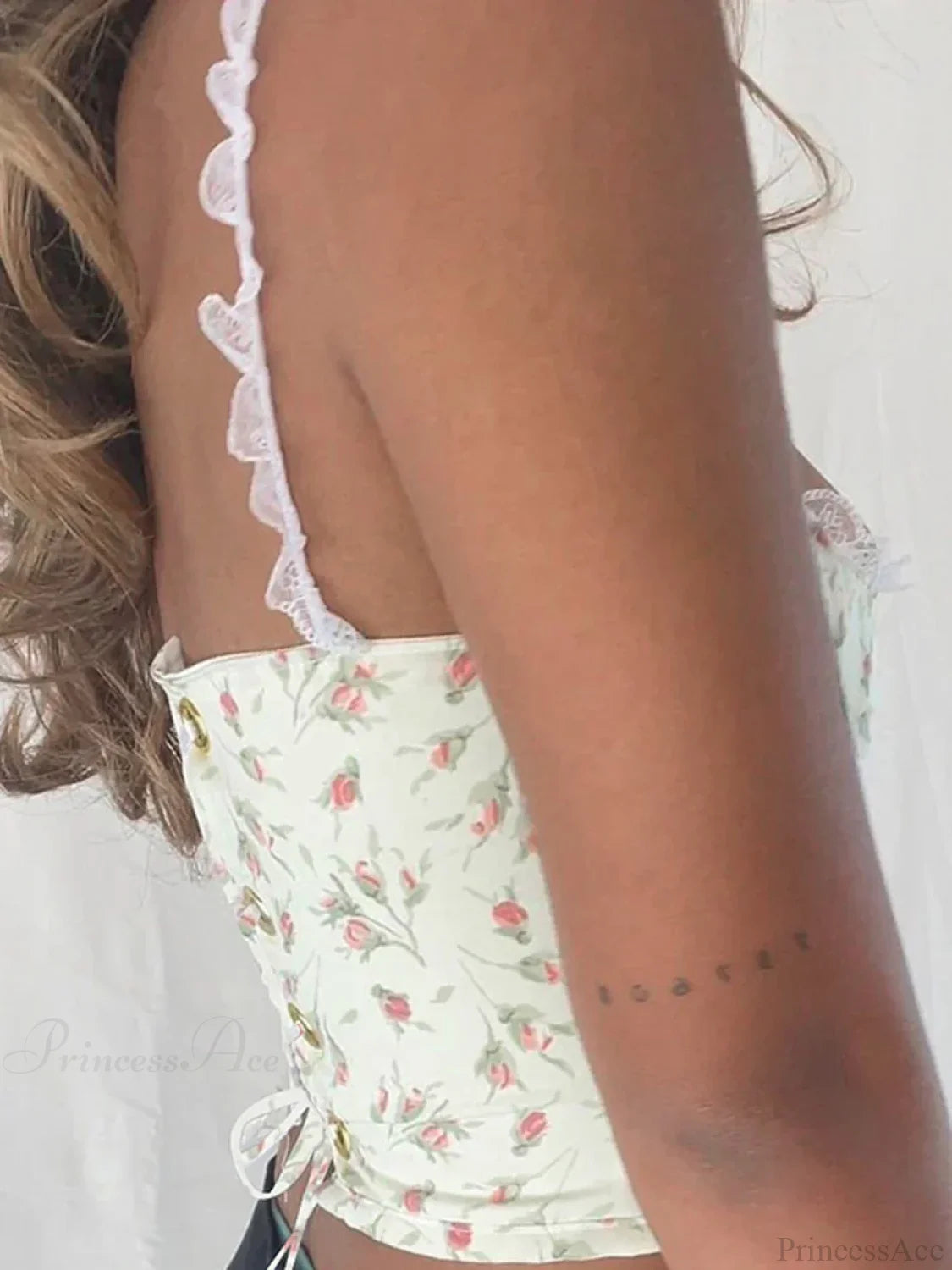 Summer Lace Corset Floral Shaping Crop Top croptop-250126