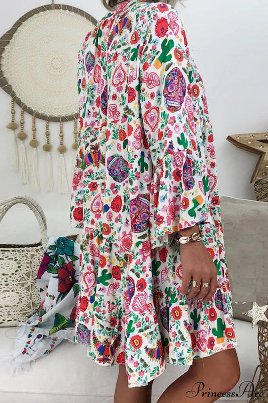 Summer Y2K Ladies Loose Bohemian Short Women’s Boho Dress