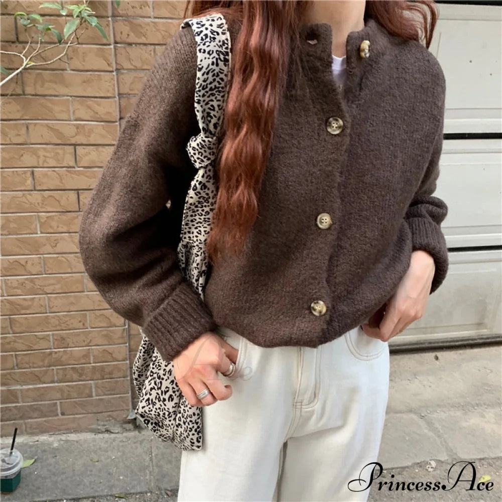 Sweaters Cardigans Warm Casual Arrival Solid Knitwear Loose Coat