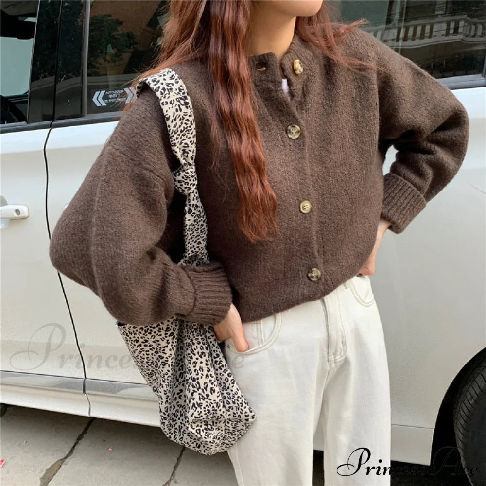 Sweaters Cardigans Warm Casual Arrival Solid Knitwear Loose Coat