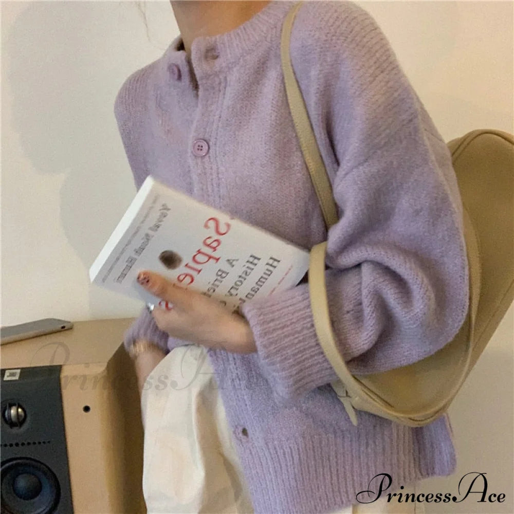 Sweaters Cardigans Warm Casual Arrival Solid Knitwear Loose Coat