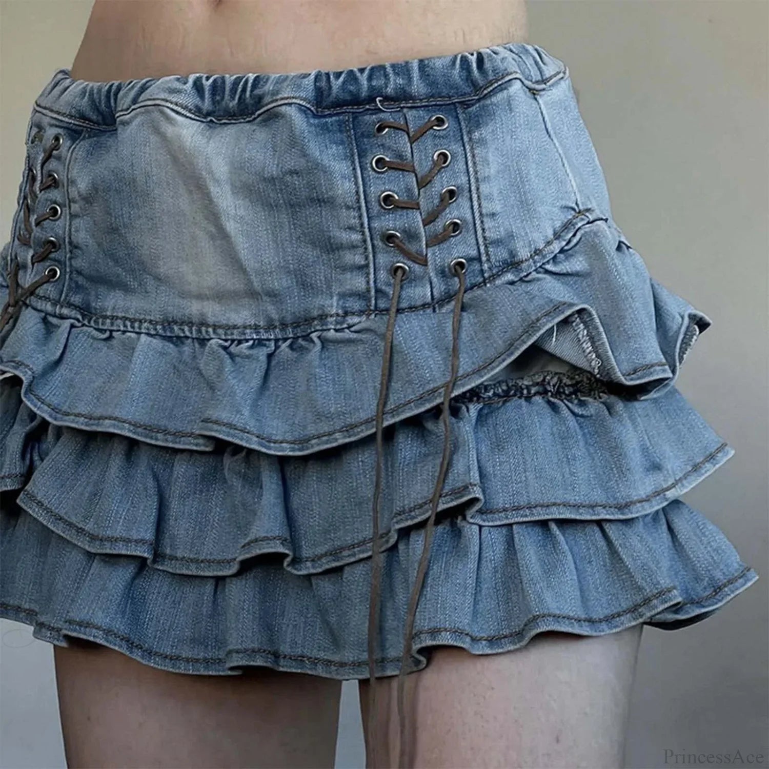Sweet Kawaii A-Line Denim Skirt skirts-250223