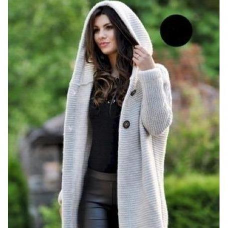 Casual Knitted Long Coat Beige also bought Best Sellings cardigan cardigans clothes Plus Size tops Topseller