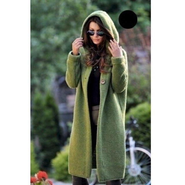 Casual Knitted Long Coat Green also bought Best Sellings cardigan cardigans clothes Plus Size tops Topseller