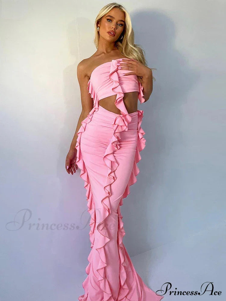 Tassel Birthday Party Outfits Maxi Dress