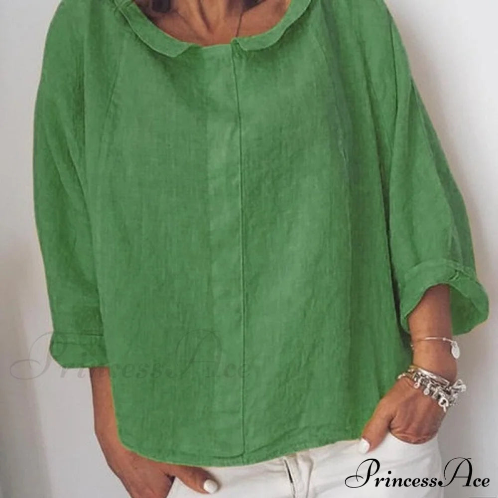 Tati Blouse Apple Green / S Tops & Blouses