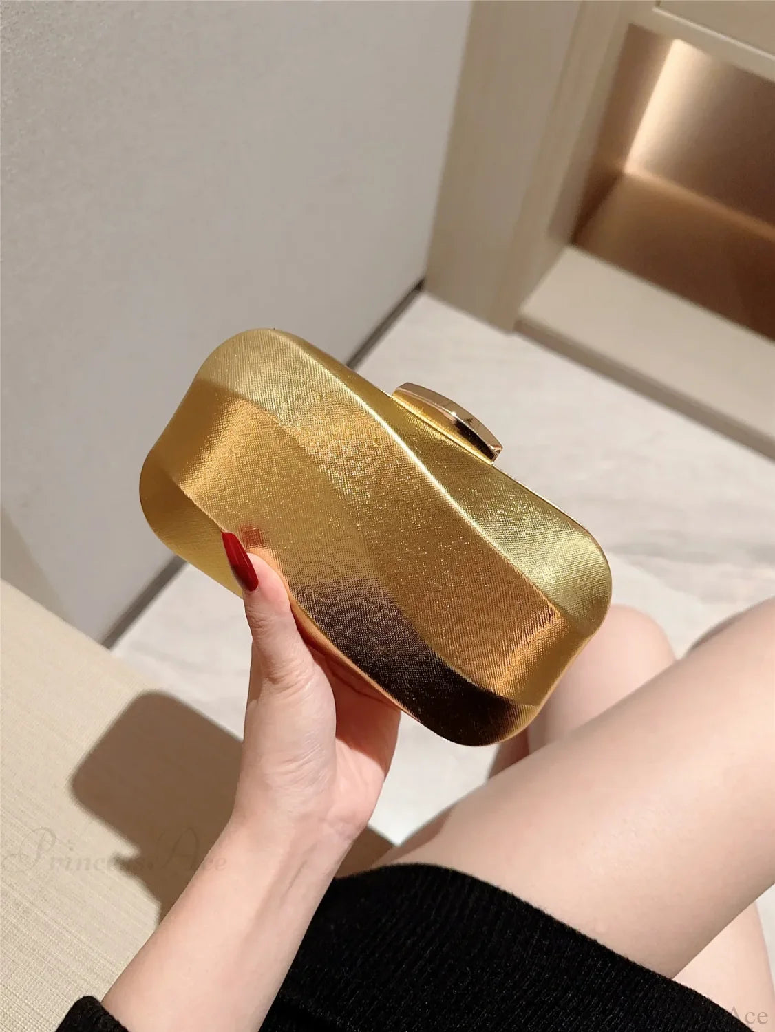 Textured Square Box Evening Wedding Clutch Bag clutchbag-250126