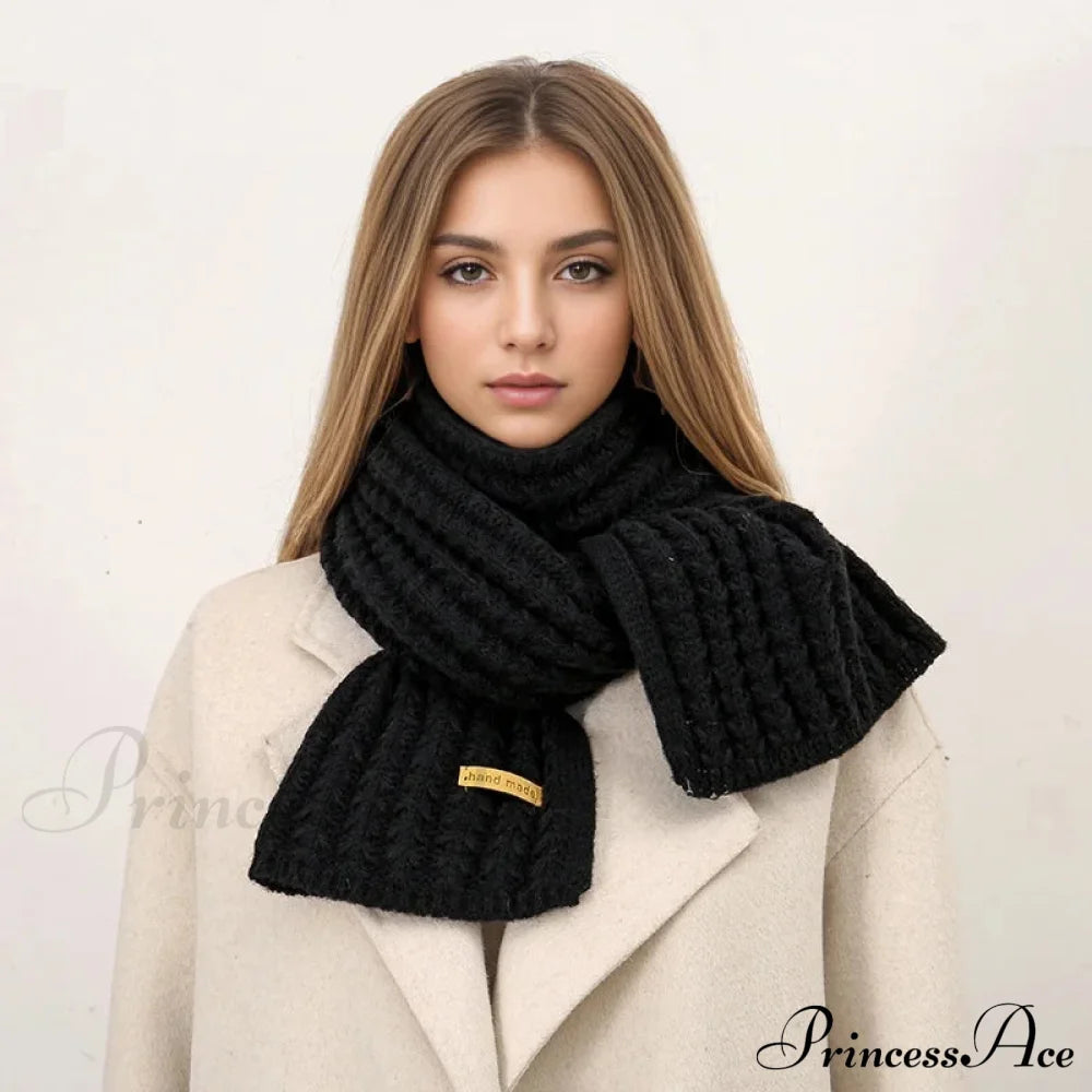 Thick Knitted Cashmere Lady Korean Style Winter Scarf Scarfs-L