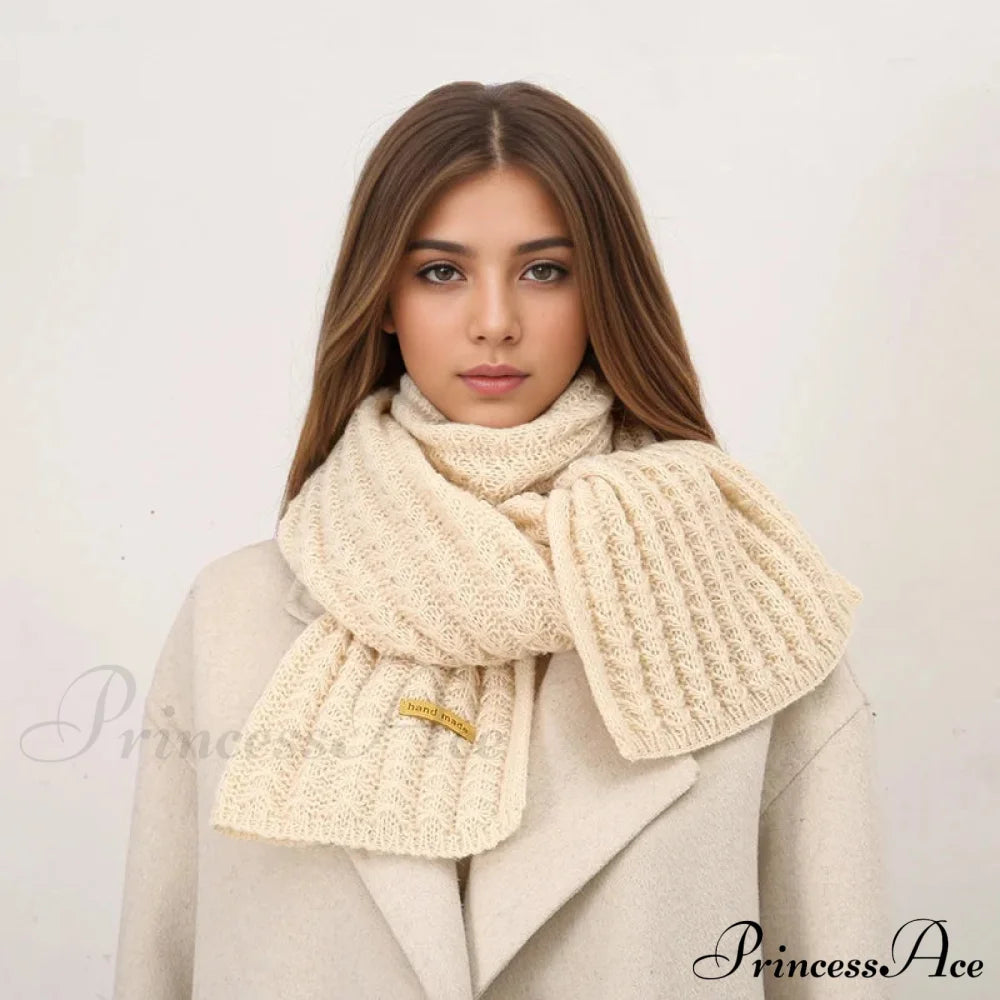 Thick Knitted Cashmere Lady Korean Style Winter Scarf Scarfs-L