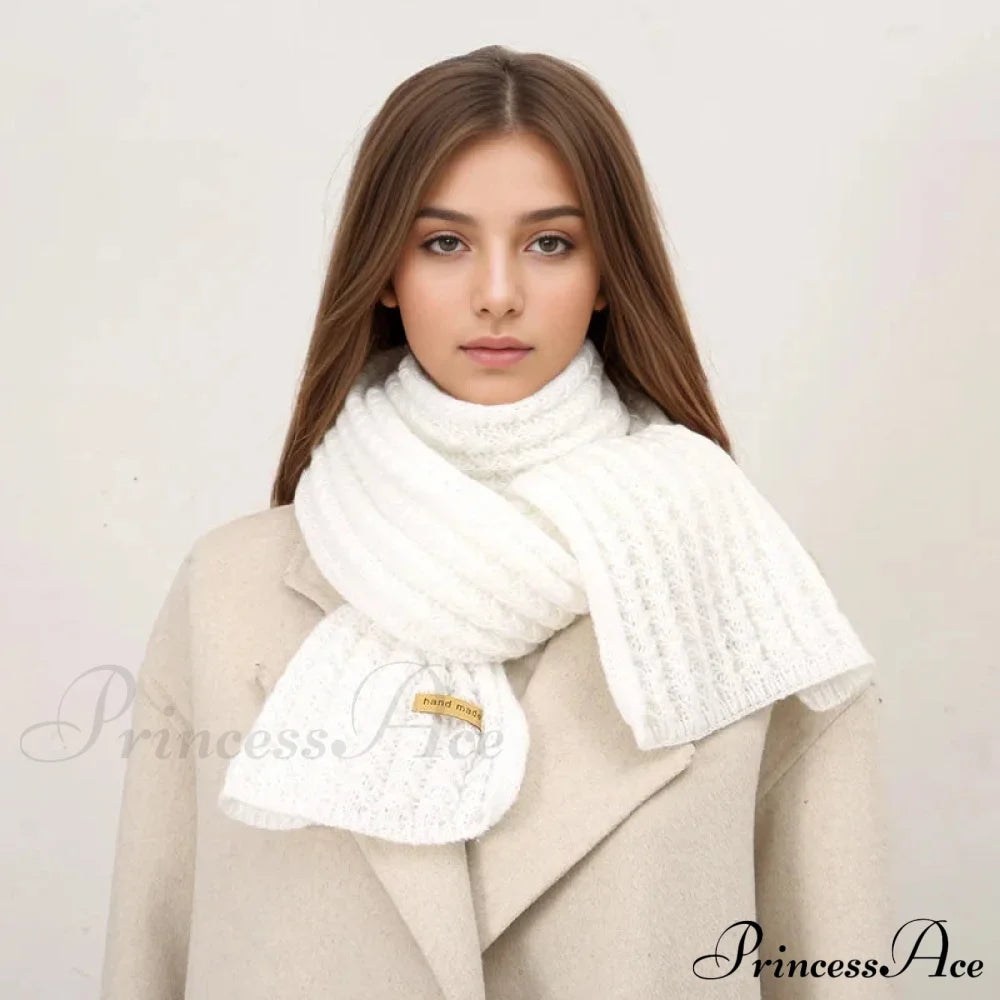 Thick Knitted Cashmere Lady Korean Style Winter Scarf Scarfs-L