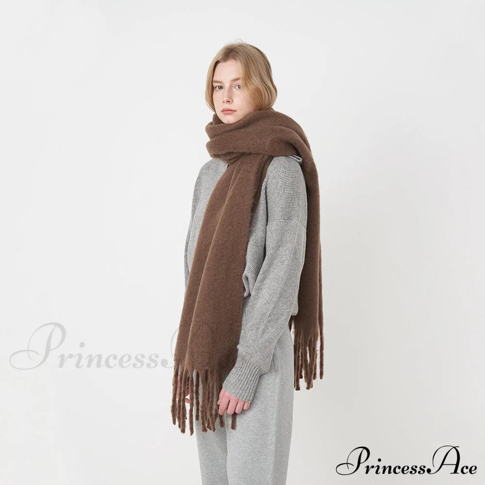 Thick Warm Soft Chunky Cozy Elegant Stylish Classic Long Scarf