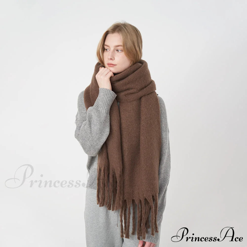 Thick Warm Soft Chunky Cozy Elegant Stylish Classic Long Scarf