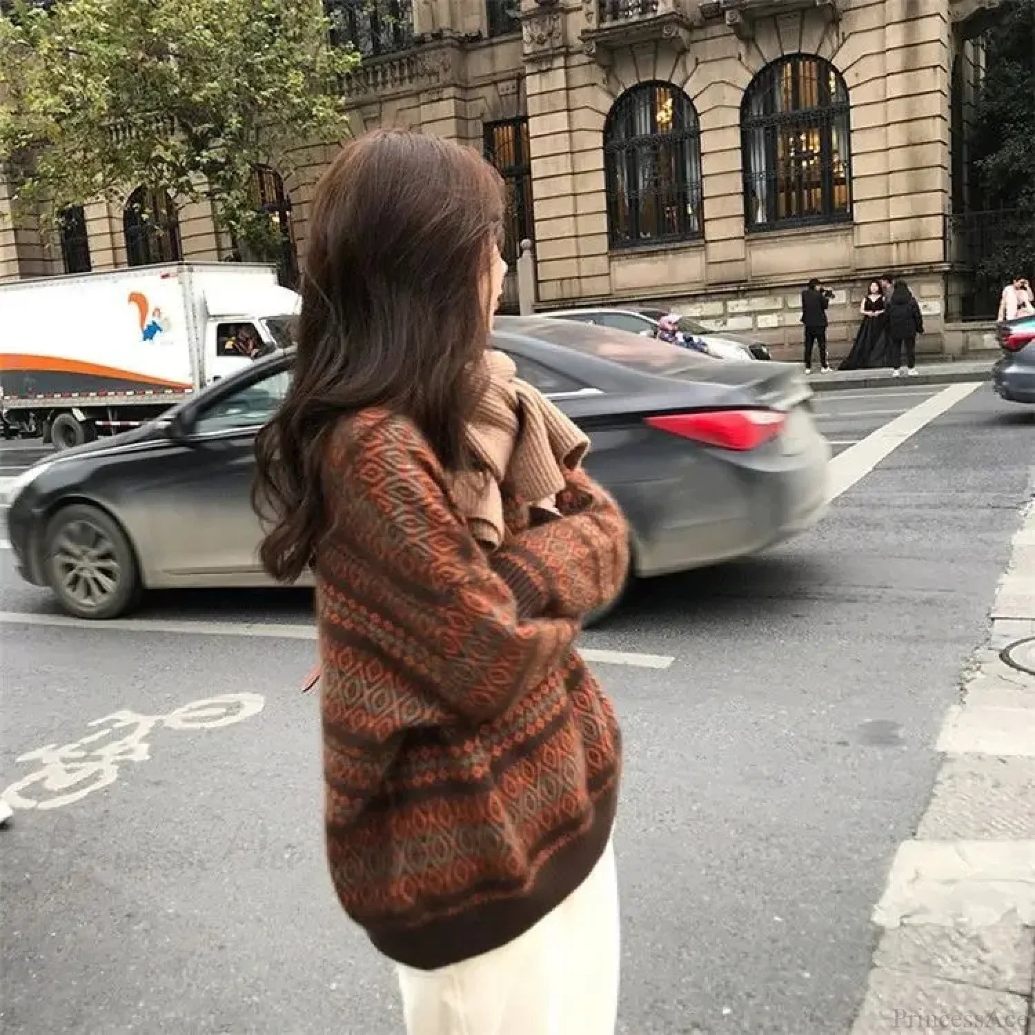 Thickened Wide Soft Retro Style Sweater
