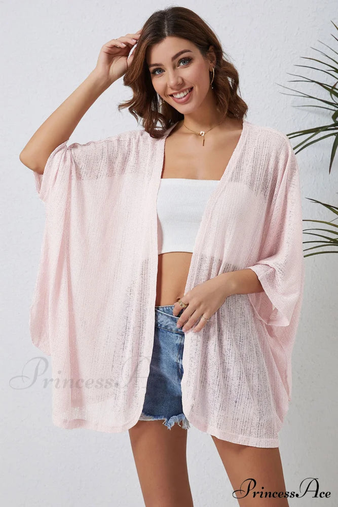 Three-Quarter Front Arm Open Cardigan