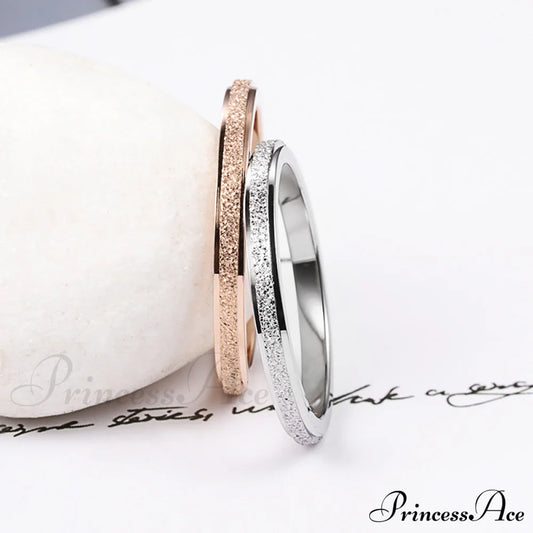 Titanium Steel Minimalist Simple Closed Rings