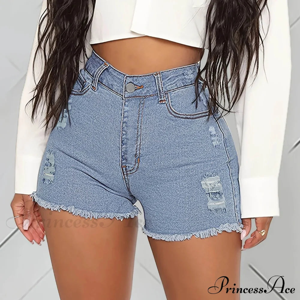 Trendy A Lined Street Elastic Straight Short