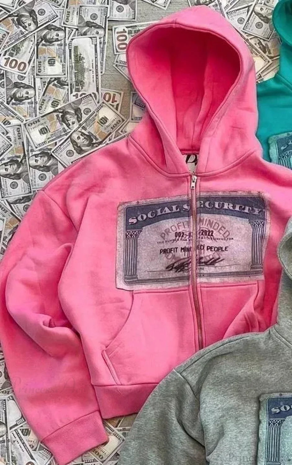 Trendy Brand Printed Hoodie 6 pink / S