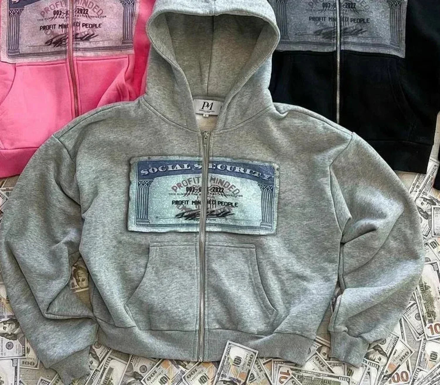Trendy Brand Printed Hoodie 7 grey / S