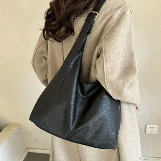 Trendy Leather Tote Shoulder Bag shoulder-250126
