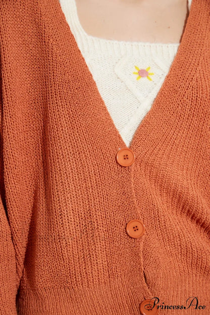 Trendyol Button Detail Cardigan