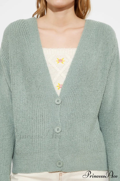 Trendyol Button Detail Cardigan