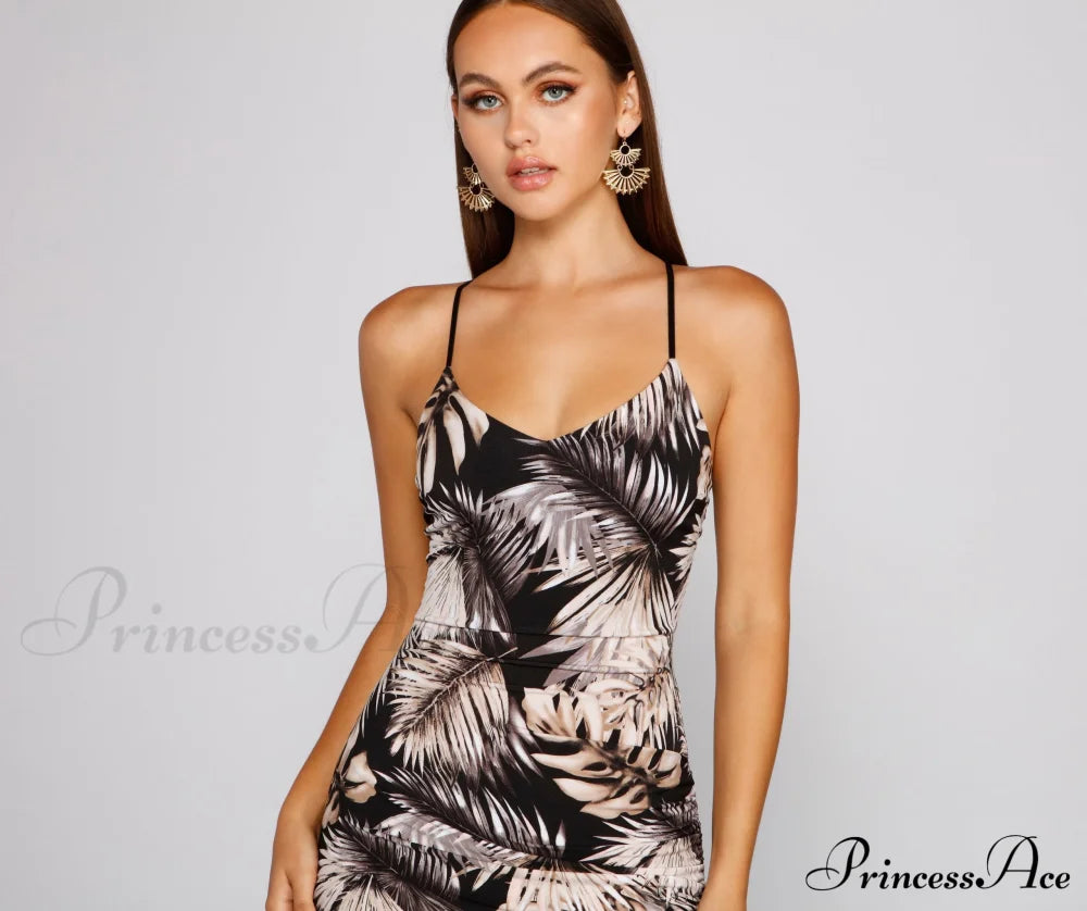 Tropical Dream Stylish Asymmetrical Maxi Dress Dressy Dresses