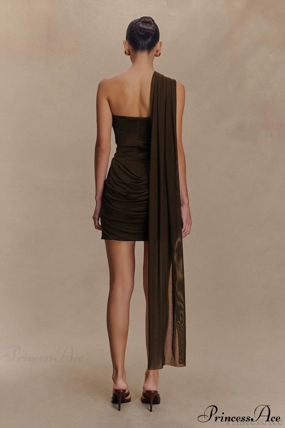 Tulle Sash Strapless Bodycon Party Dress