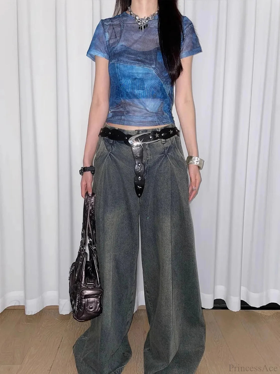 Underdog Gothic Stellar Broad Strap Black / 115CM