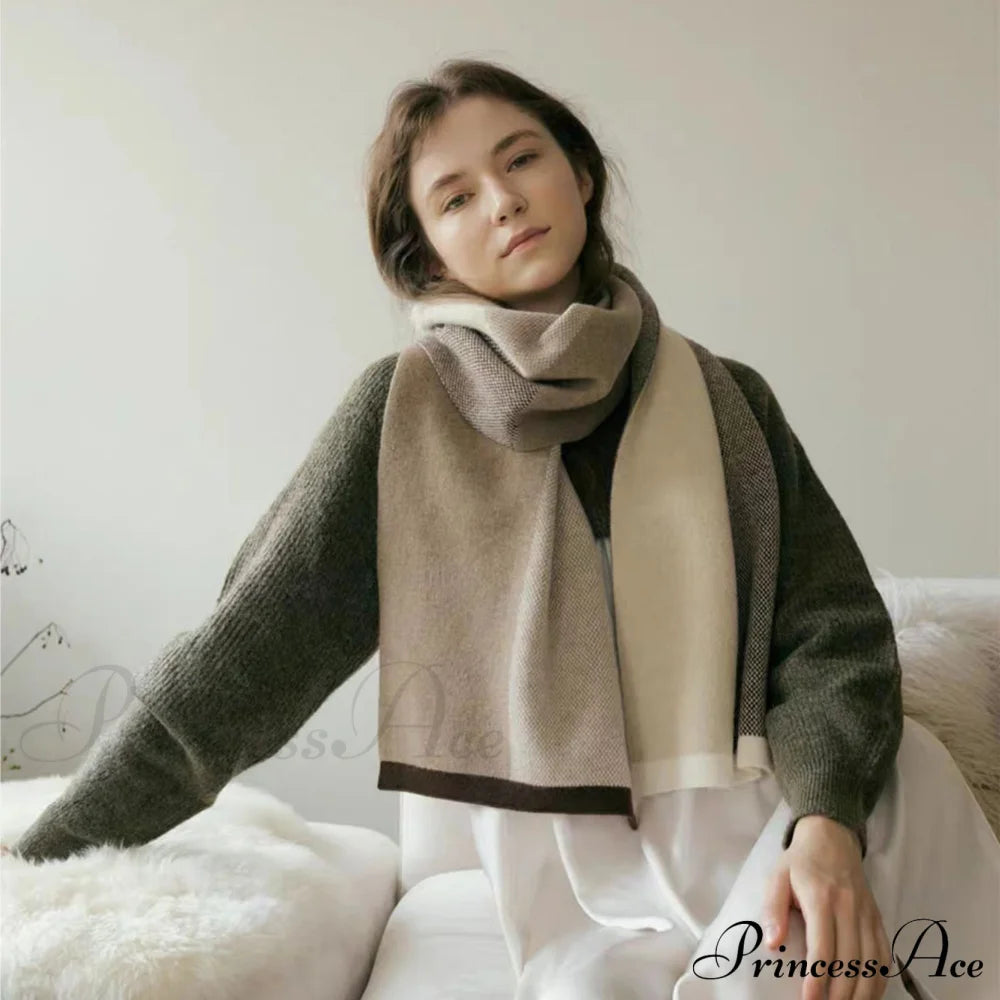 Unique Comfortable Warm Thick Cozy Elegant Stylish Modern Knitted Scarf