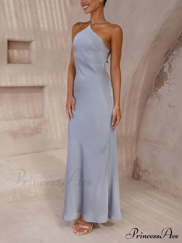 Unique Neckless Stylish Backless Maxi Dresses