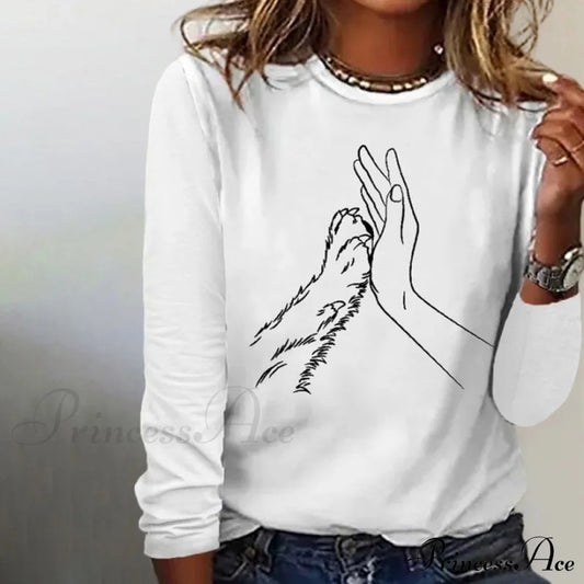 Creative Printed T-Shirt White best Best Sellings clothes Plus Size Sale tops Topseller