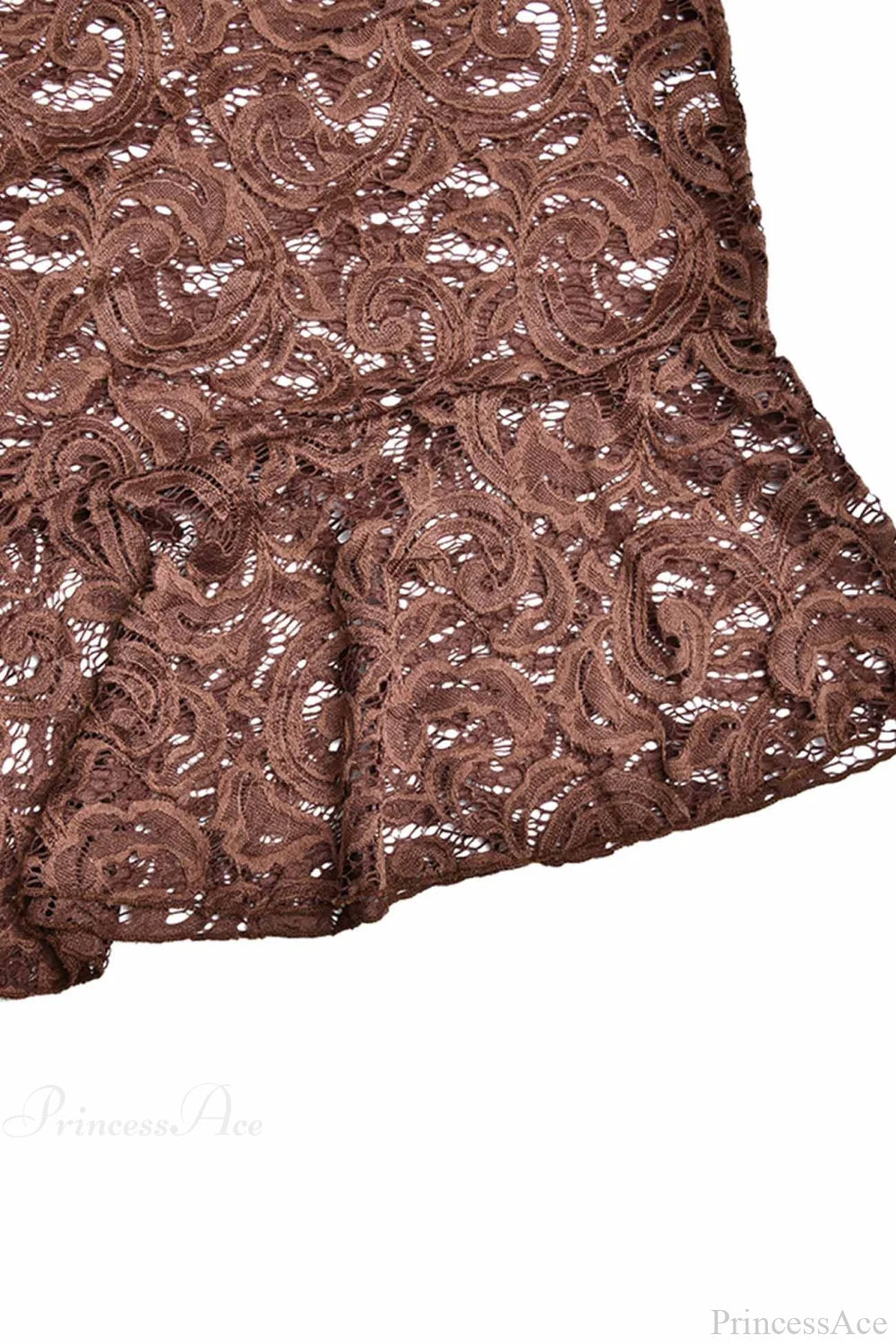 V Neck Flares Sleeve Lace Dress Mini Dresses